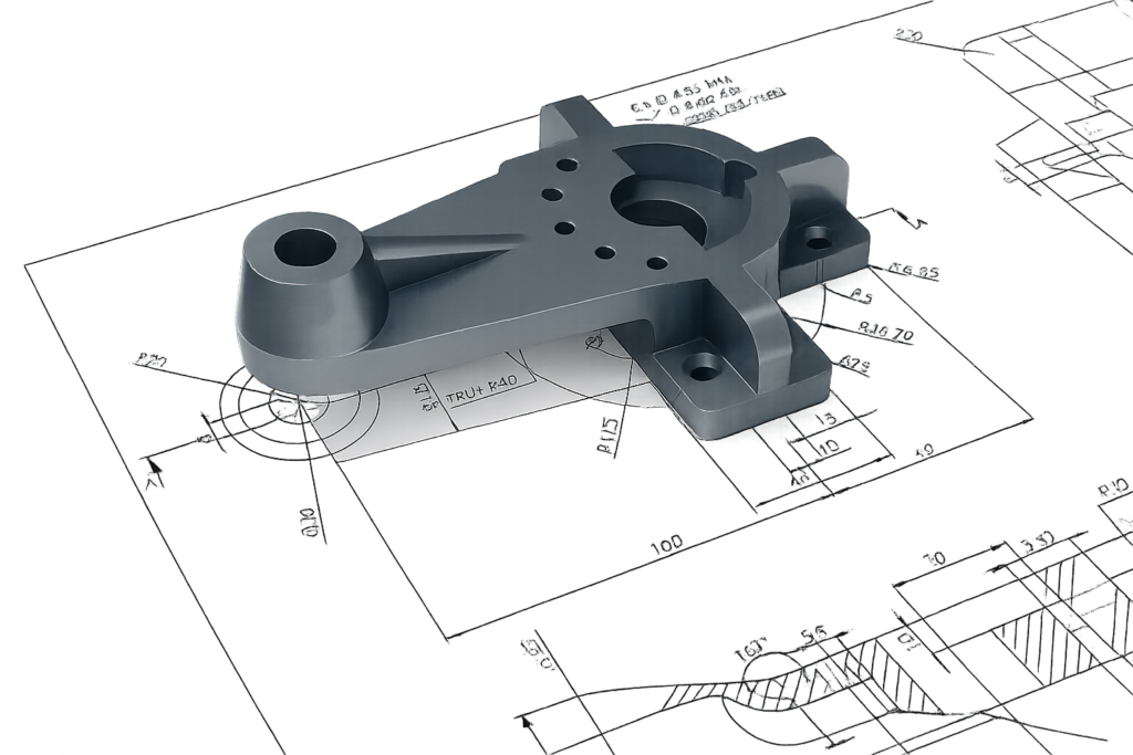 Model części technicznej — grafika LongiTech